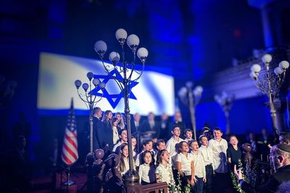 Commemoration in New York of the anniversary of the terrorist attacks on Israel